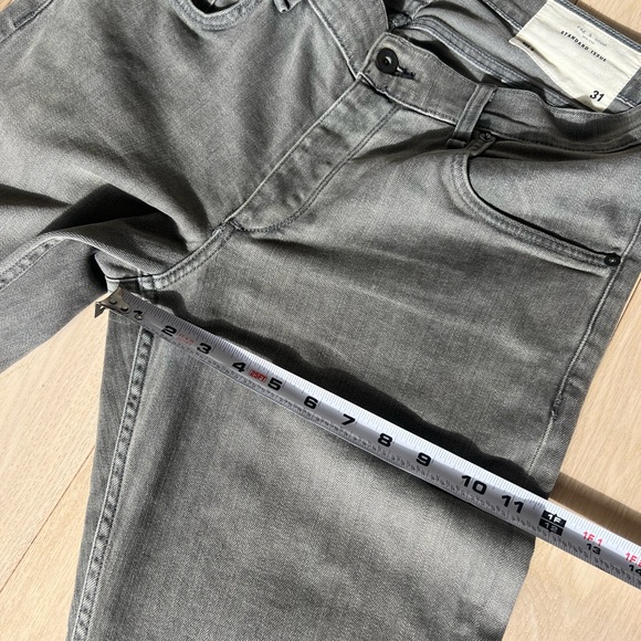 Rag & Bone Slim Grey Denim Jeans (31 Width) - Picture 7 of 7